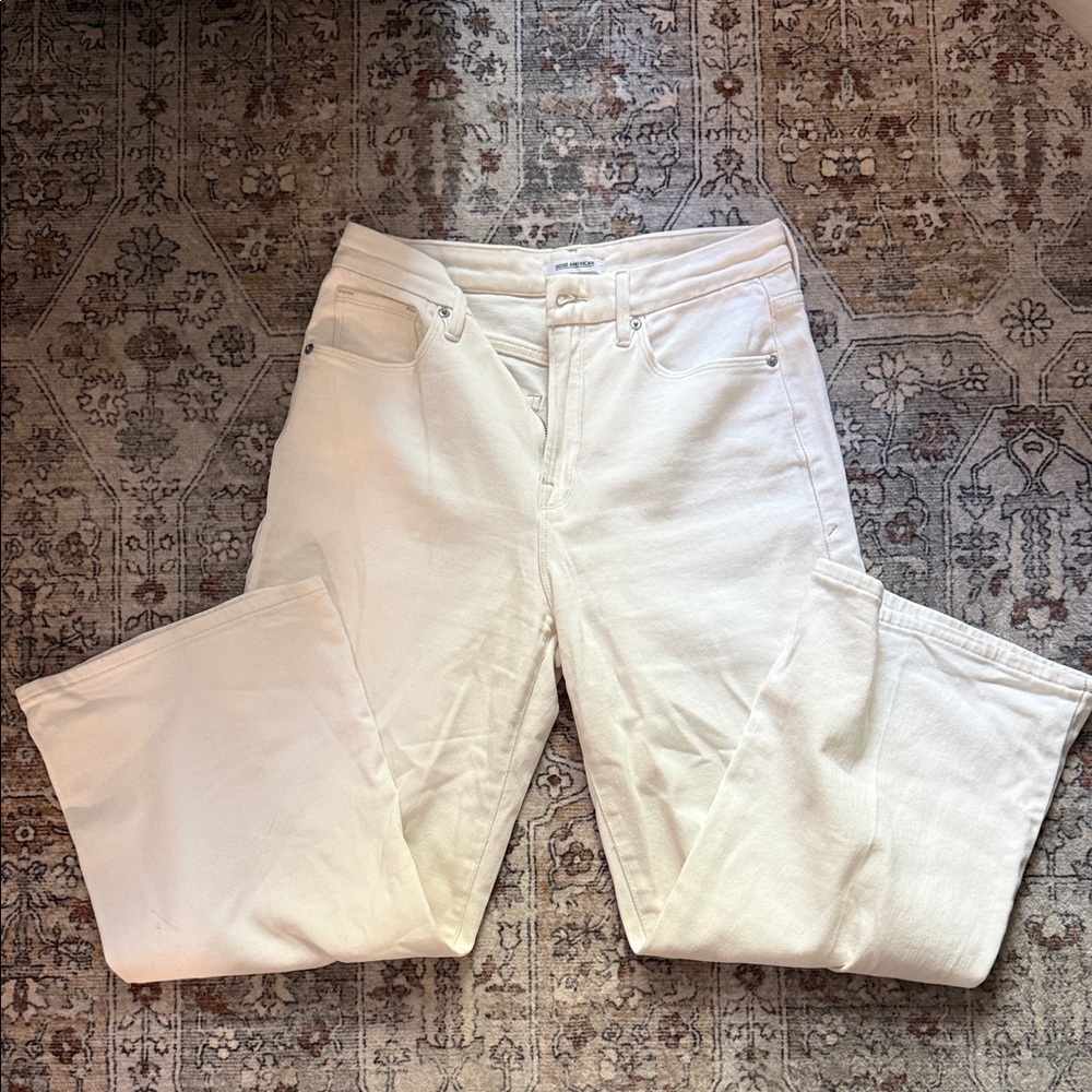 Good American High-Rise Jeans in White